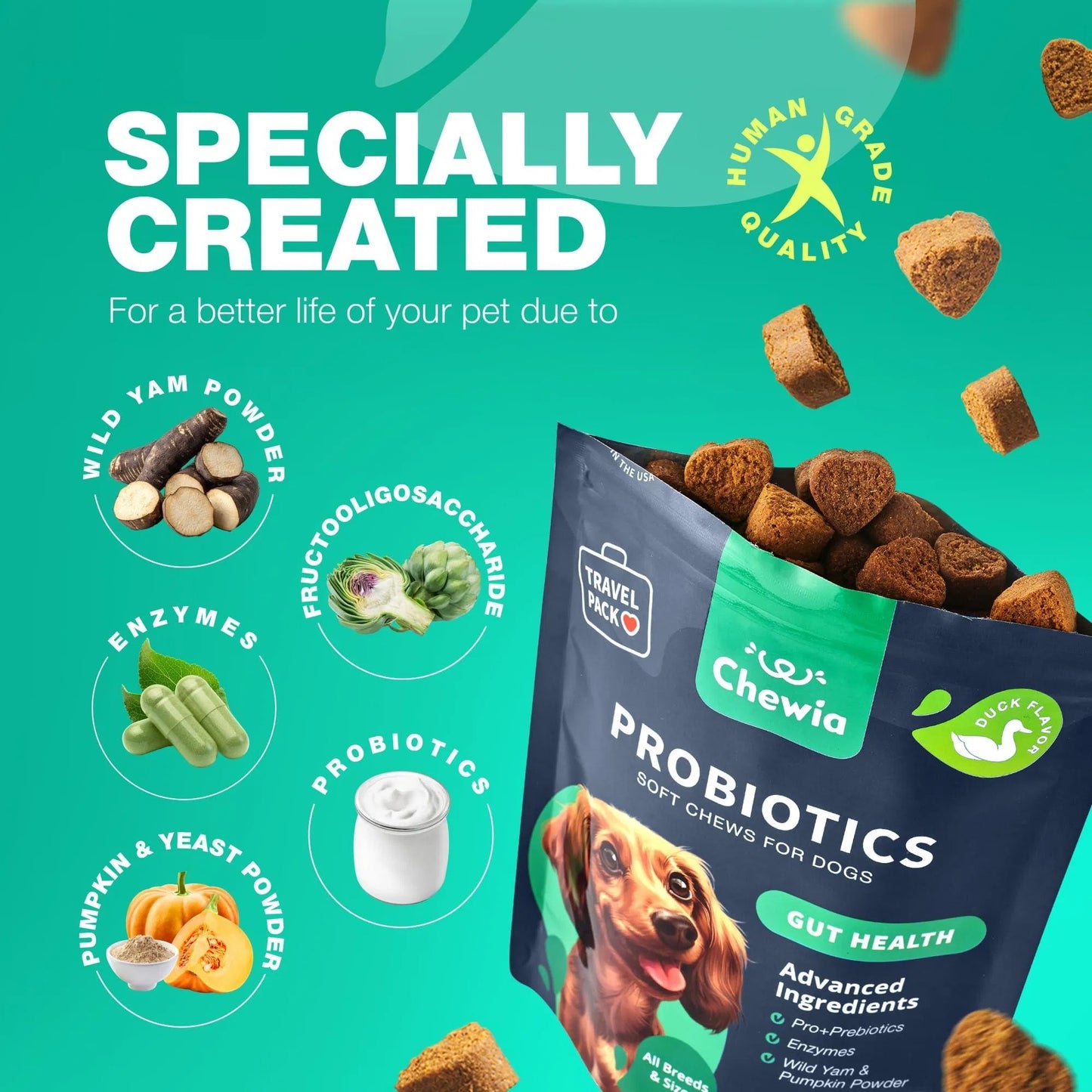 Furnara™ Chewia Probiotic Chews For Dogs